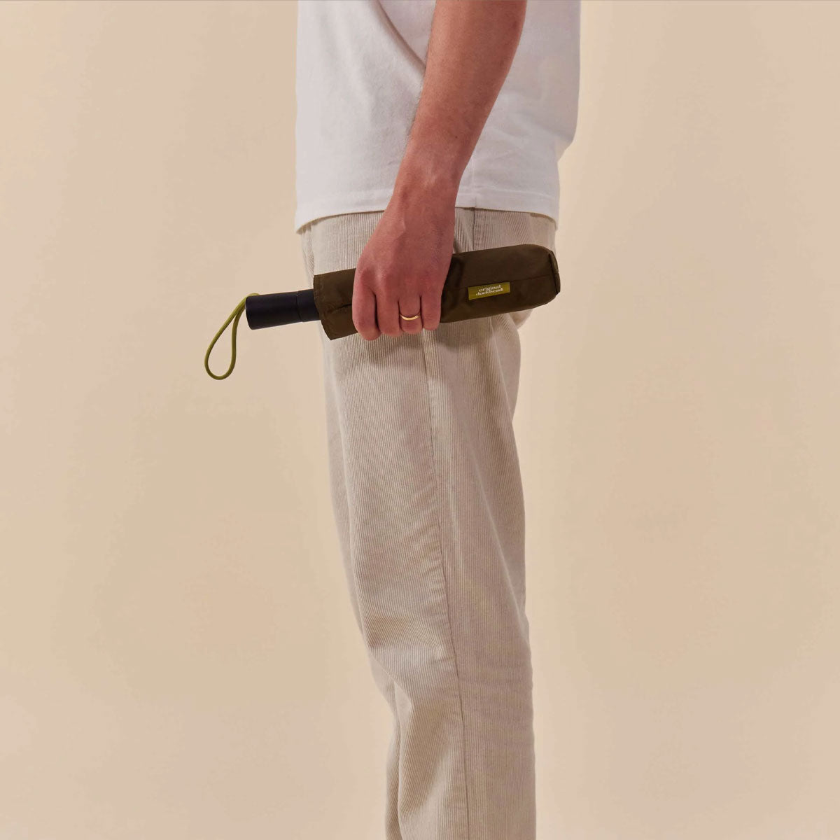 Dark Olive Daily Compact Umbrella with Automatic Open-Close Function - Original Duckhead