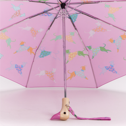 Dogs in Pink Compact Duck Umbrella