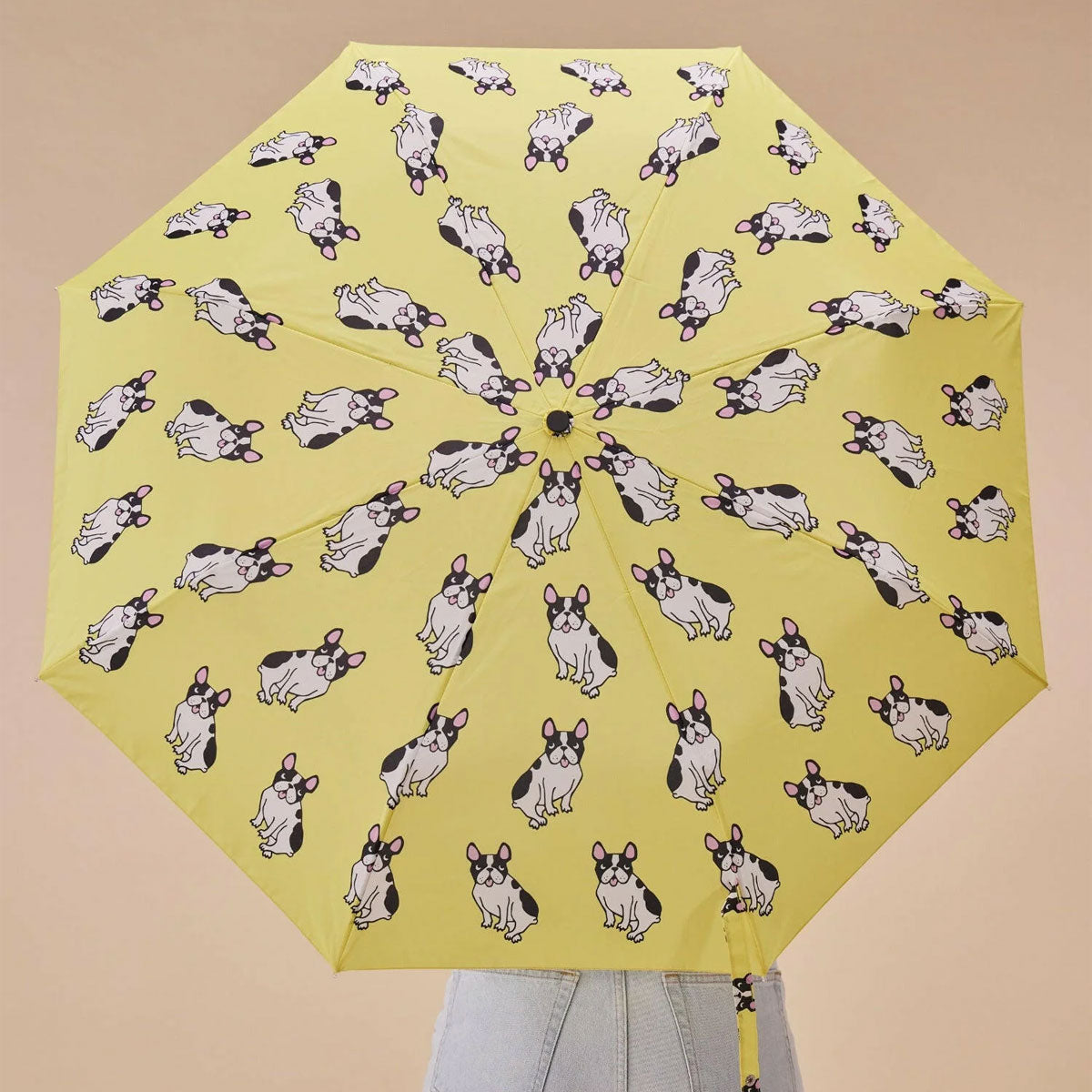 French Bulldog Yellow Eco-Friendly Compact Duck Umbrella - Original Duckhead