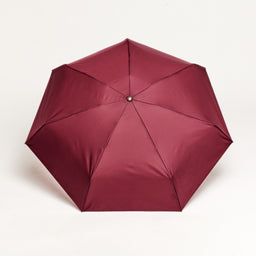 Cherry red umbrella on a white background