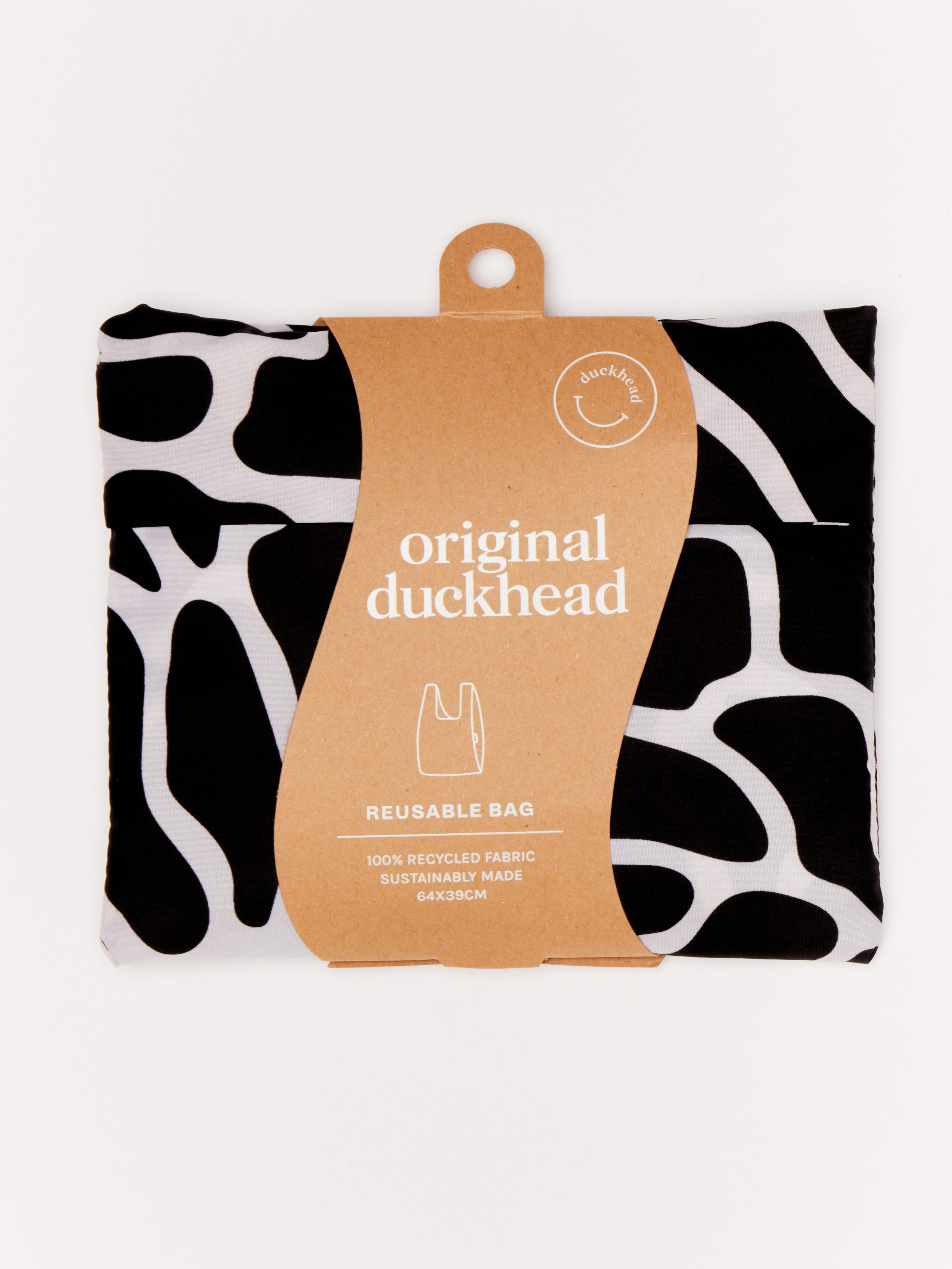 Black & White Ripples Reusable Bag Original Duckhead