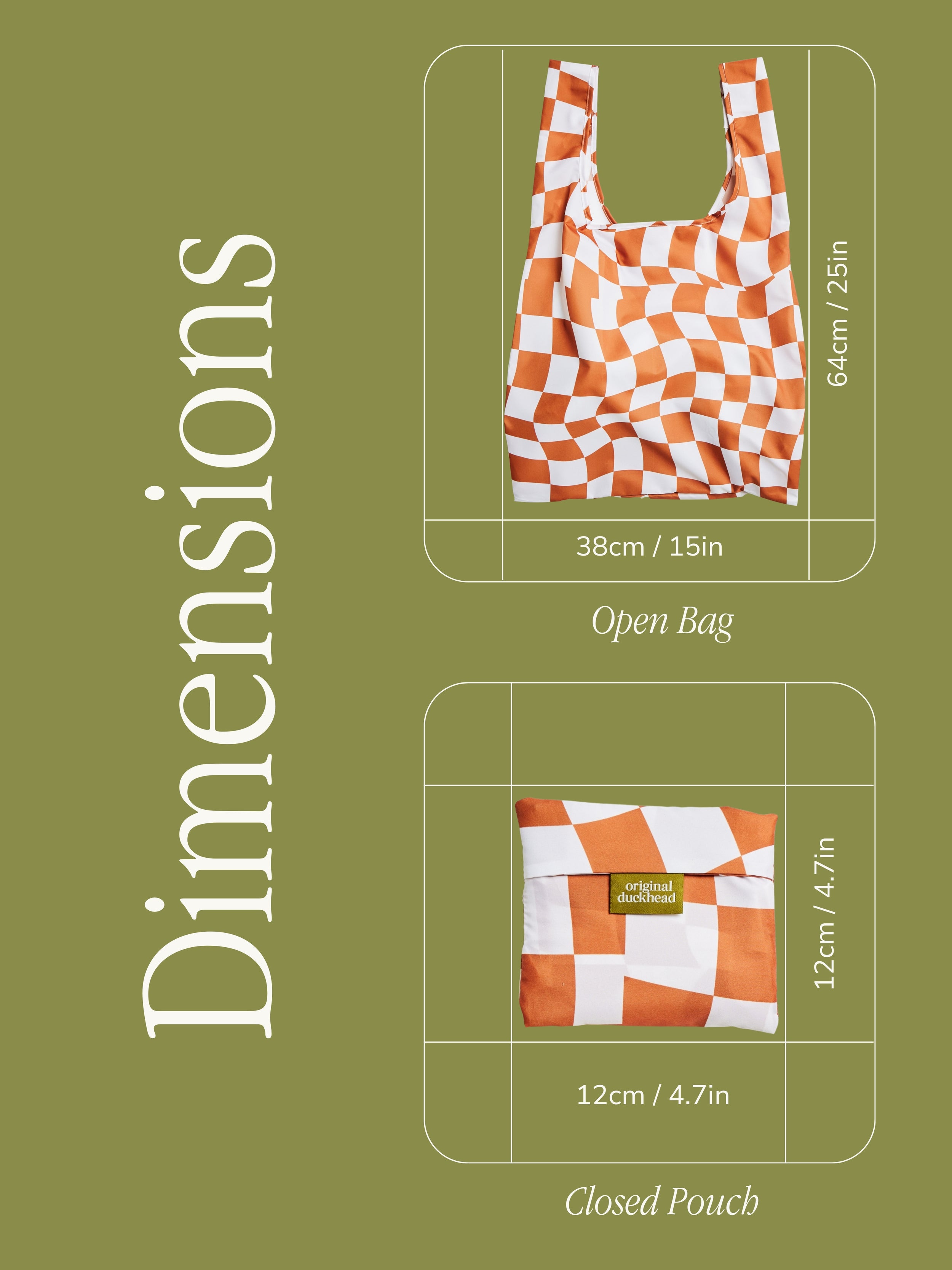 Peanut Butter Checkers Reusable Bag Original Duckhead