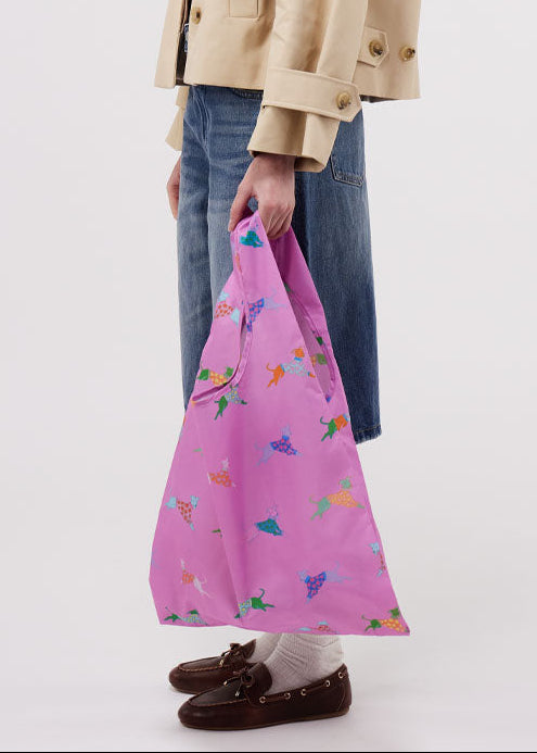 Dogs in Pink Reusable Bag