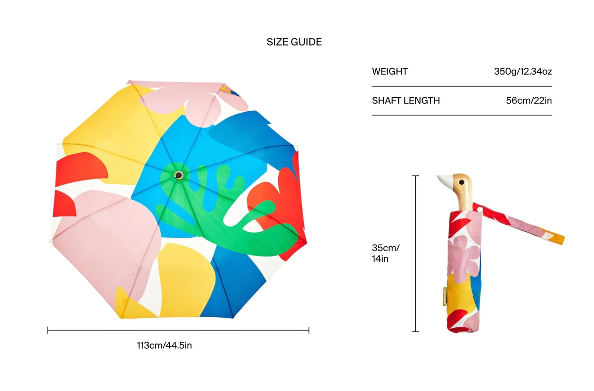 Size chart for Matisse Duck Umbrella