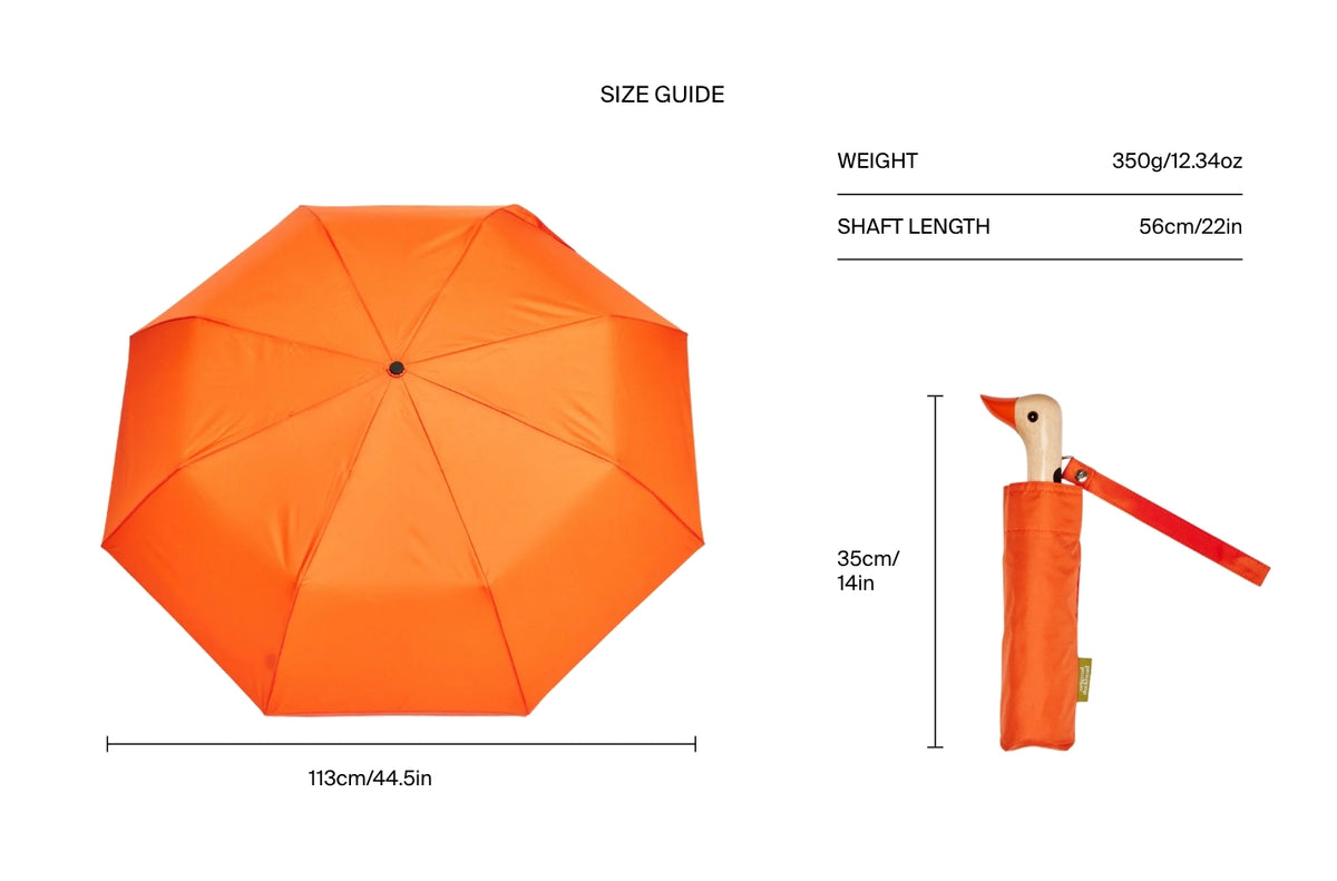 Size chart for Papaya Duck Umbrella