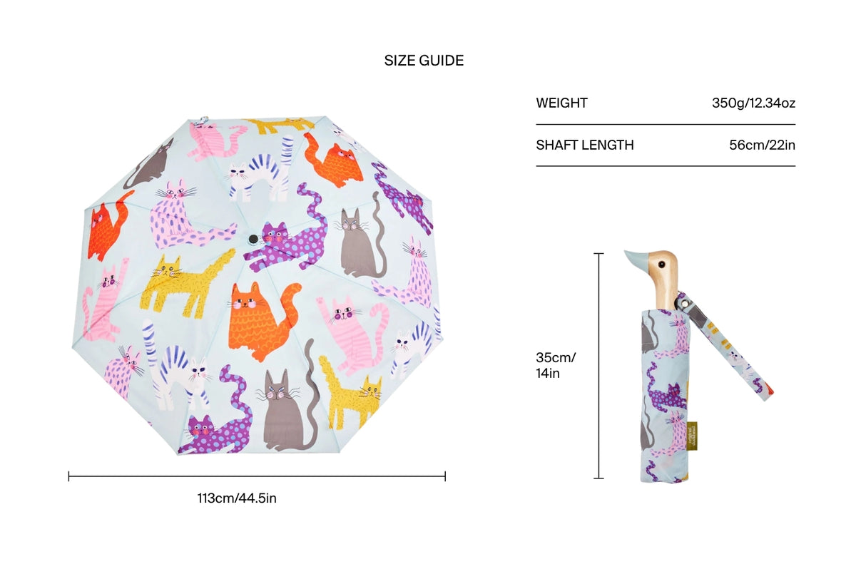 Size chart for Ice Arty Cats Duck Umbrella