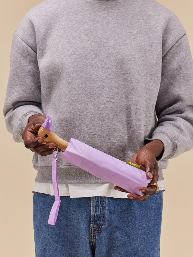 Lilac Eco-Friendly Compact Duck Umbrella - Original Duckhead