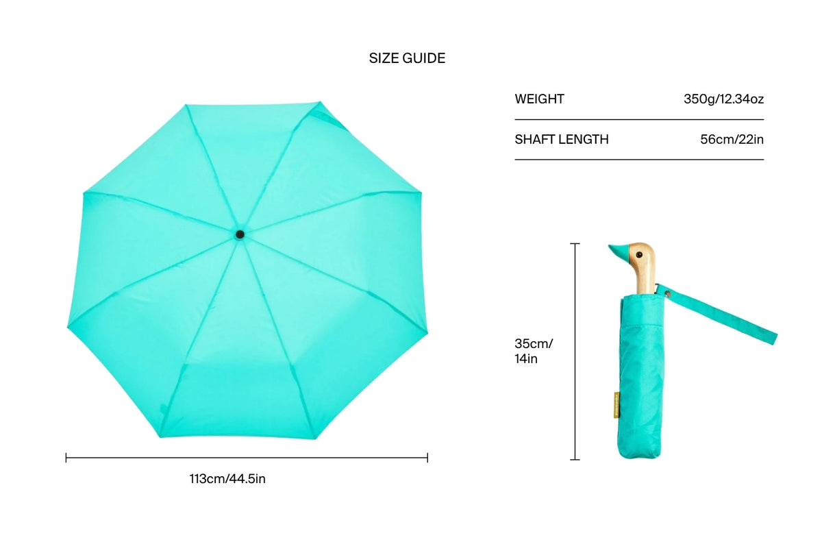 Size chart for Mint Duck Umbrella