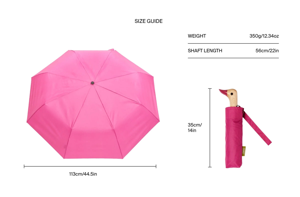 Size chart for Bonbon Compact Duck Umbrella