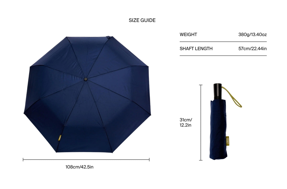 Size chart for Navy Umbrella with Auto Open-Close