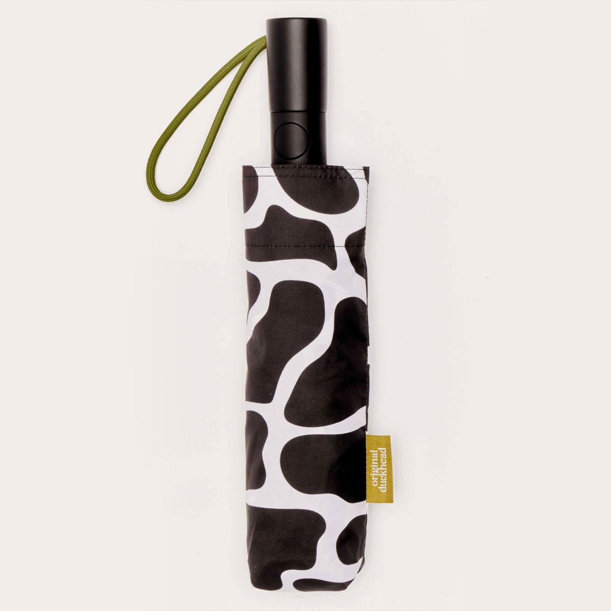 Black & White Ripples Umbrella with Auto Open-Close