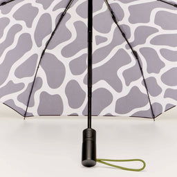 Black & White Ripples Compact Umbrella with Automatic Open-Close Function - Original Duckhead