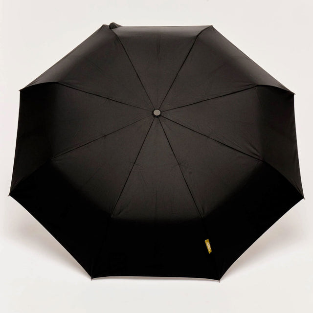 Black Daily Compact Umbrella with Automatic Open-Close Function