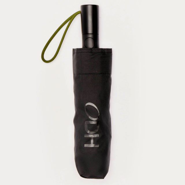 Black Daily Compact Umbrella with Automatic Open-Close Function