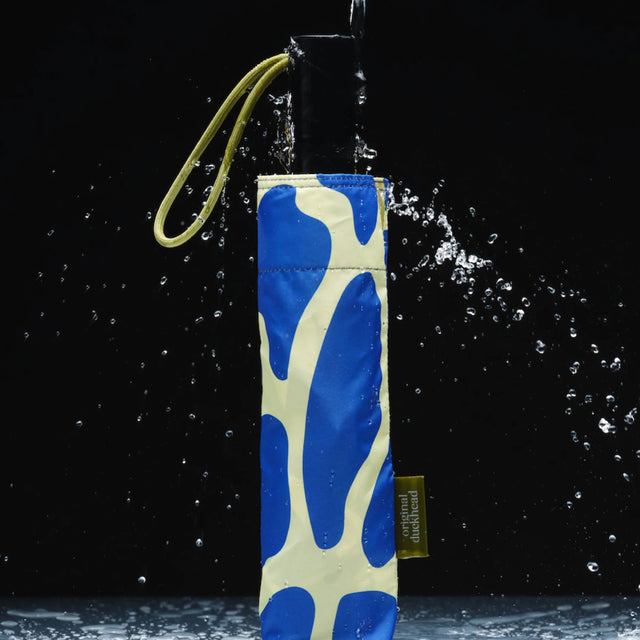 Blue Ripples Daily  Compact Umbrella with Automatic Open-Close Function