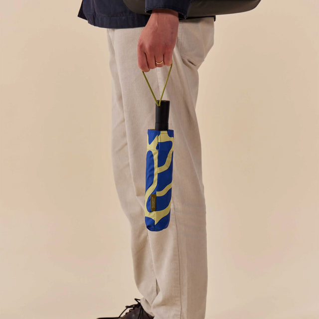 Blue Ripples Daily  Compact Umbrella with Automatic Open-Close Function