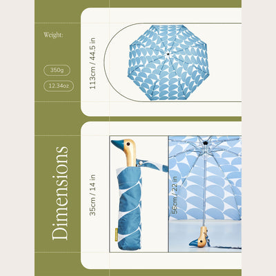 Denim Moon Eco-Friendly Compact Duck Umbrella