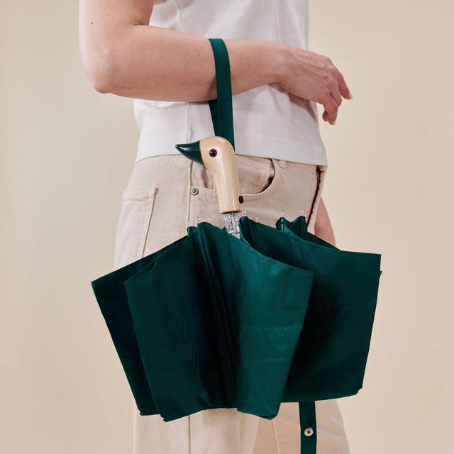 Forest Green Compact Duck Umbrella - Original Duckhead