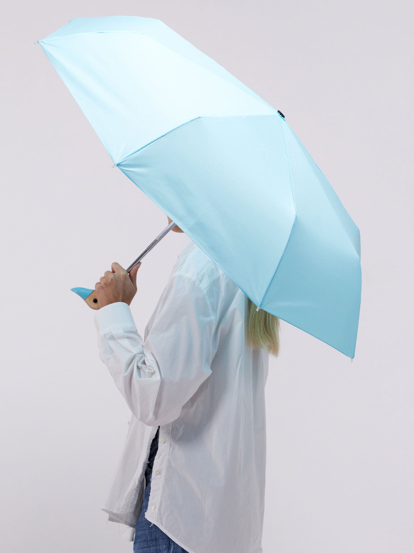 Popsicle Blue Compact Duck Umbrella