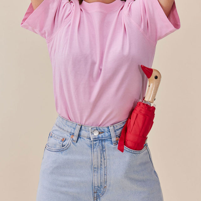 Tomato Red Eco-Friendly Compact Duck Umbrella - Original Duckhead