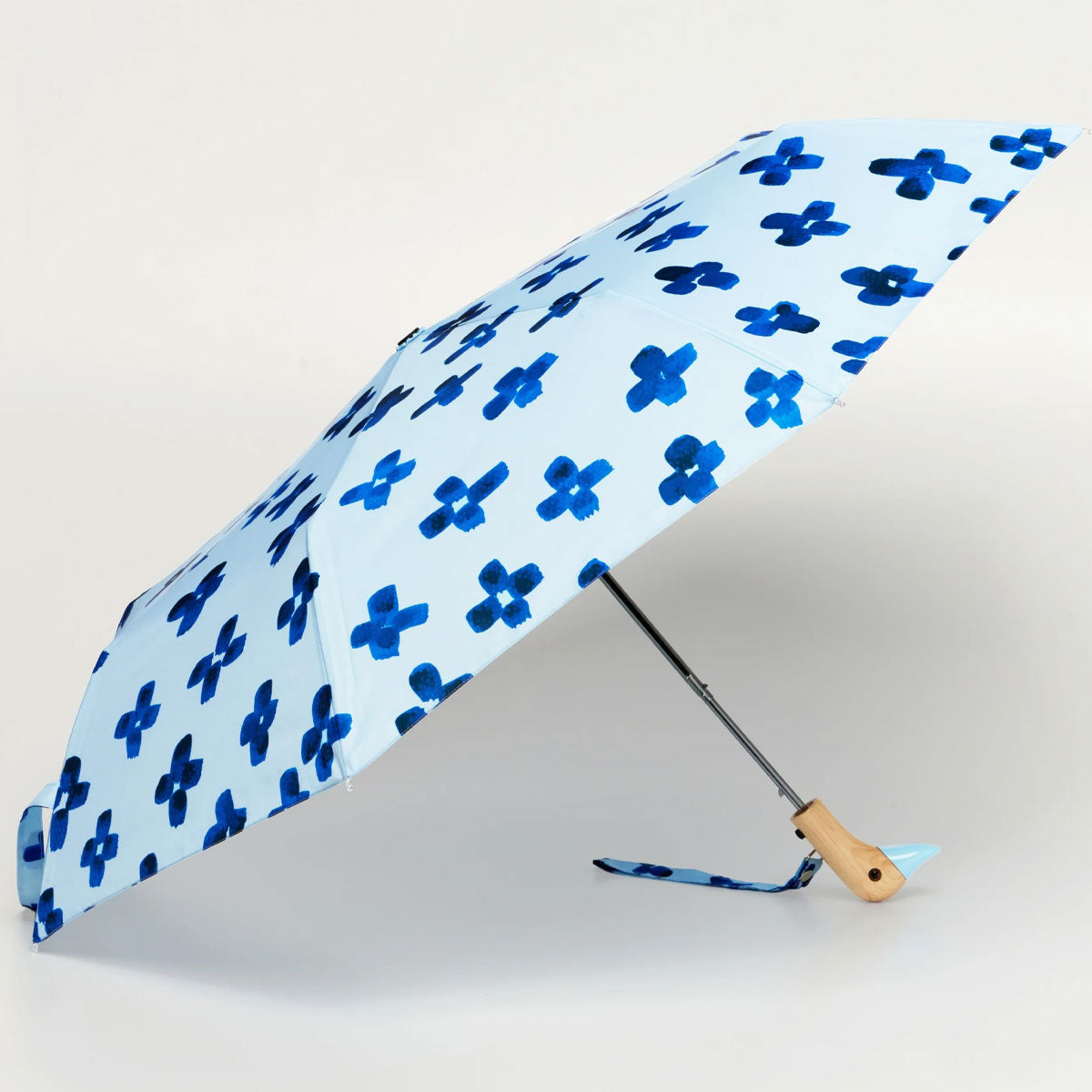 Floral Rain Eco-Friendly Compact Duck Umbrella