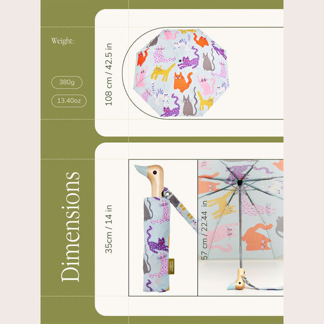 Ice Arty Cats Compact Duck Umbrella - Original Duckhead