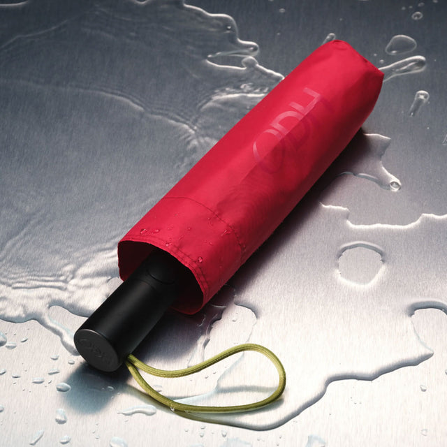 Magenta Daily Compact Umbrella with Automatic Open-Close Function