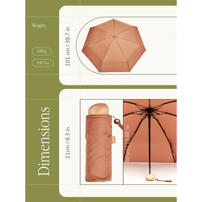 Mocha Mousse Mini Umbrella