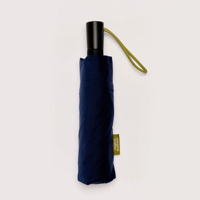 Navy Daily Compact Umbrella with Automatic Open-Close Function