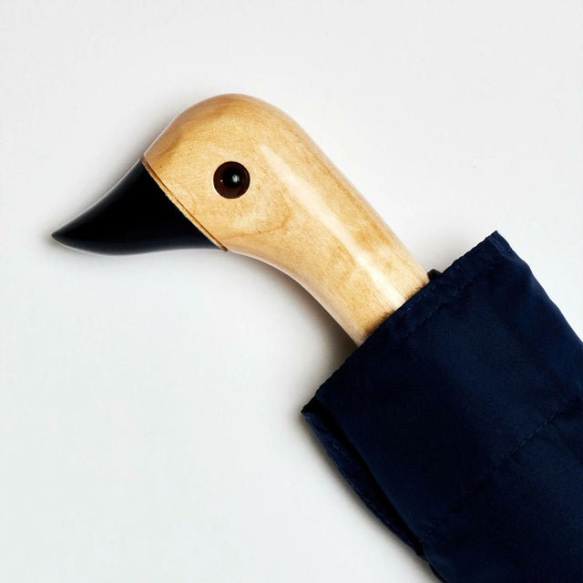 Navy Eco-Friendly Compact Duck Umbrella