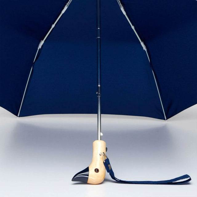 Navy Eco-Friendly Compact Duck Umbrella