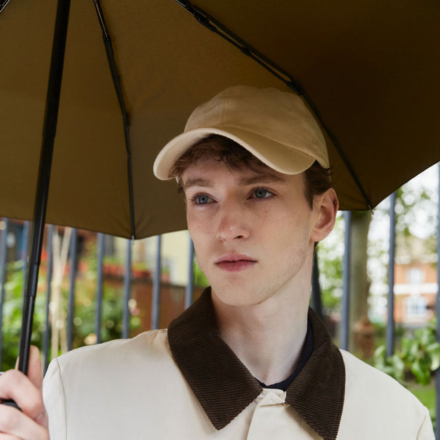 Dark Olive Daily Compact Umbrella with Automatic Open-Close Function