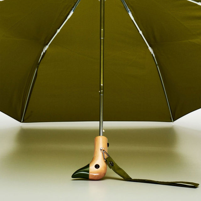 Olive Eco-Friendly Compact Duck Umbrella