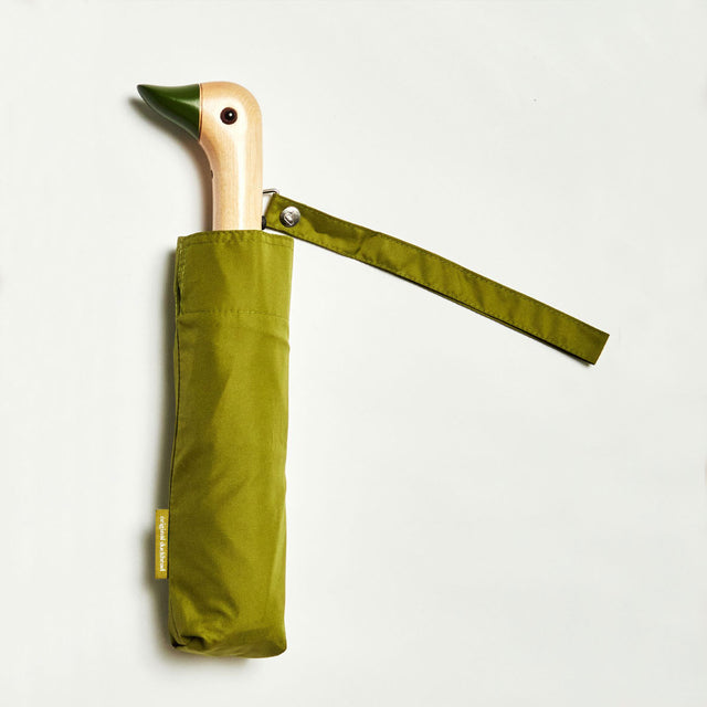 Olive Eco-Friendly Compact Duck Umbrella