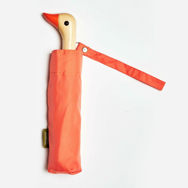 Peach Eco-Friendly Compact Duck Umbrella