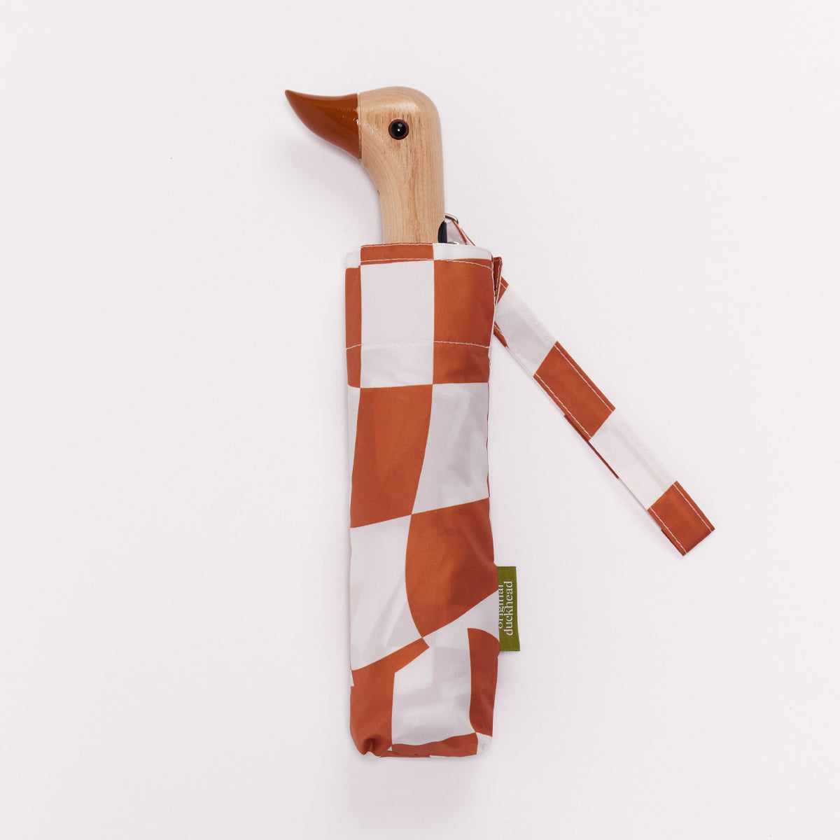 duck patio umbrella with crank Peanut Butter Eco Compact Umbrella