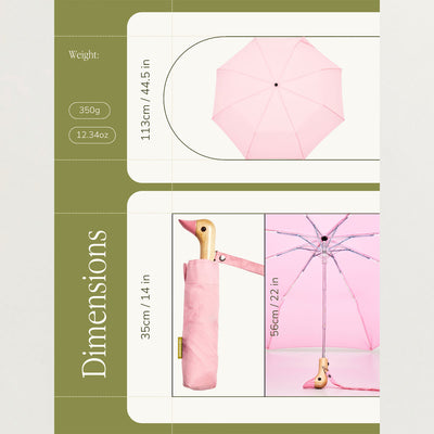 Barbie Pink Eco-Friendly Compact Duck Umbrella