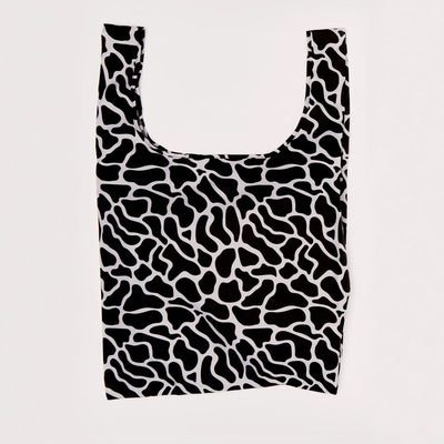 Black & White Ripples Reusable Bag