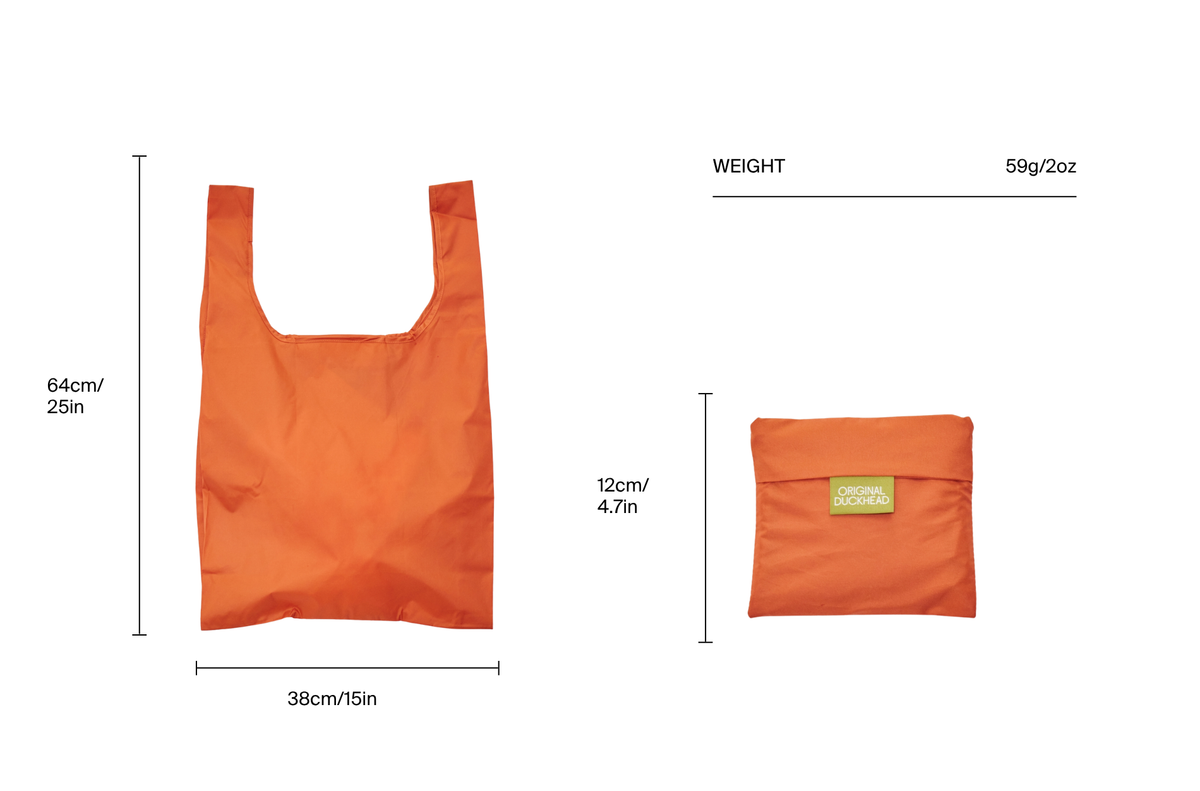 Size chart for Canyon Clay Reusable Bag