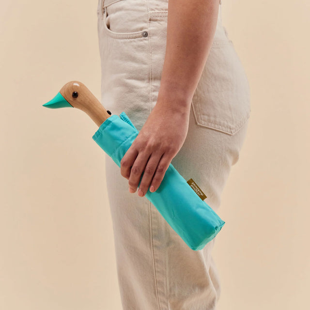 Mint Eco-Friendly Compact Duck Umbrella