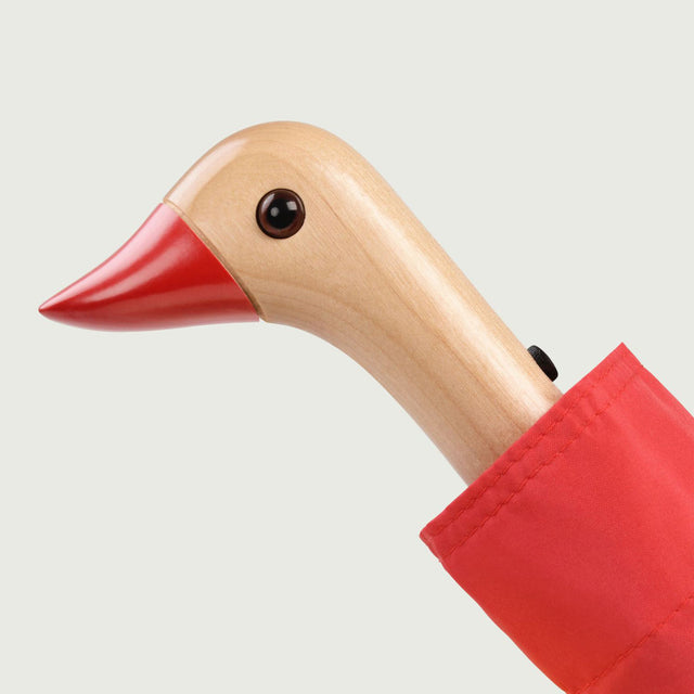 Tomato Red Eco-Friendly Compact Duck Umbrella