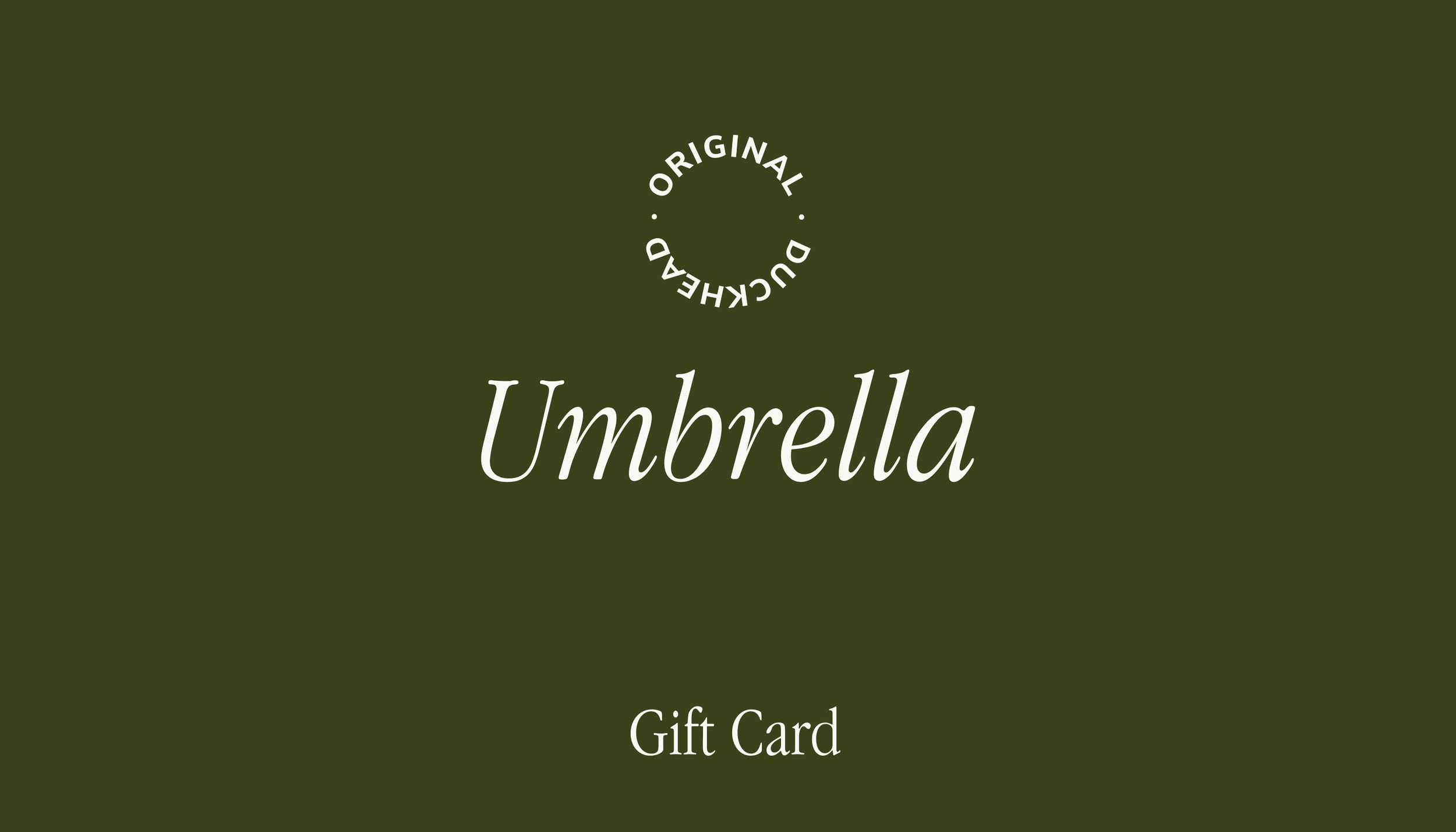 Umbrella Gift Card.