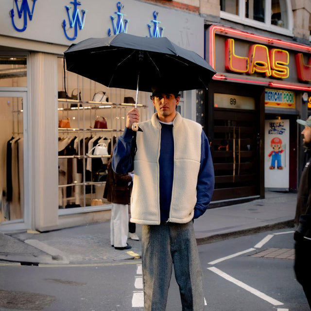 Black Eco-Friendly Compact Duck Umbrella