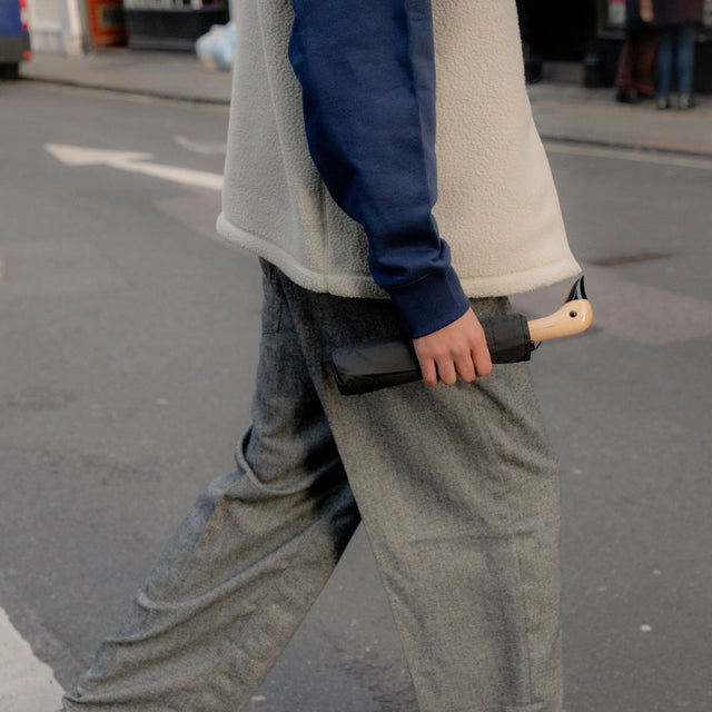 Black Eco-Friendly Compact Duck Umbrella