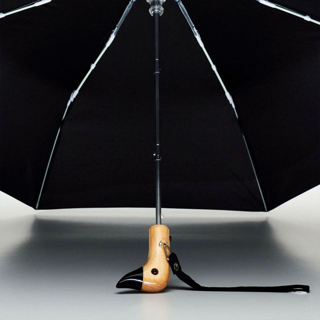 Black Eco-Friendly Compact Duck Umbrella