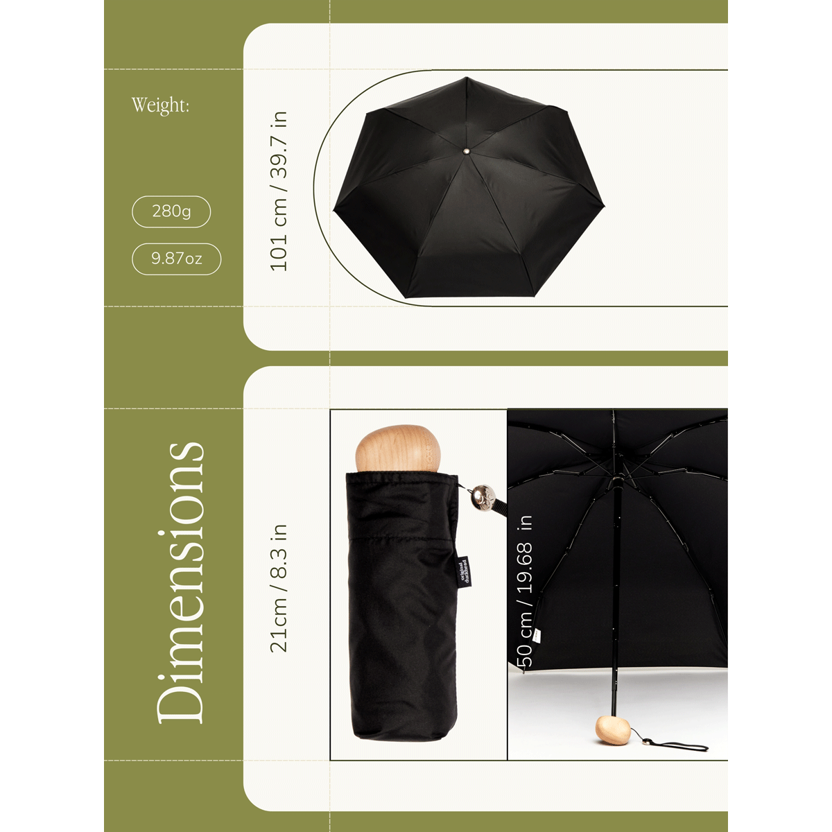 Black Mini Compact Umbrella | Durable & Pocket-Sized Design Black Mini Compact Umbrella | Durable & Pocket-Sized Design