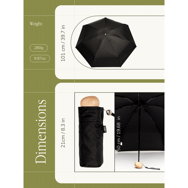 Black Mini Umbrella - Original Duckhead