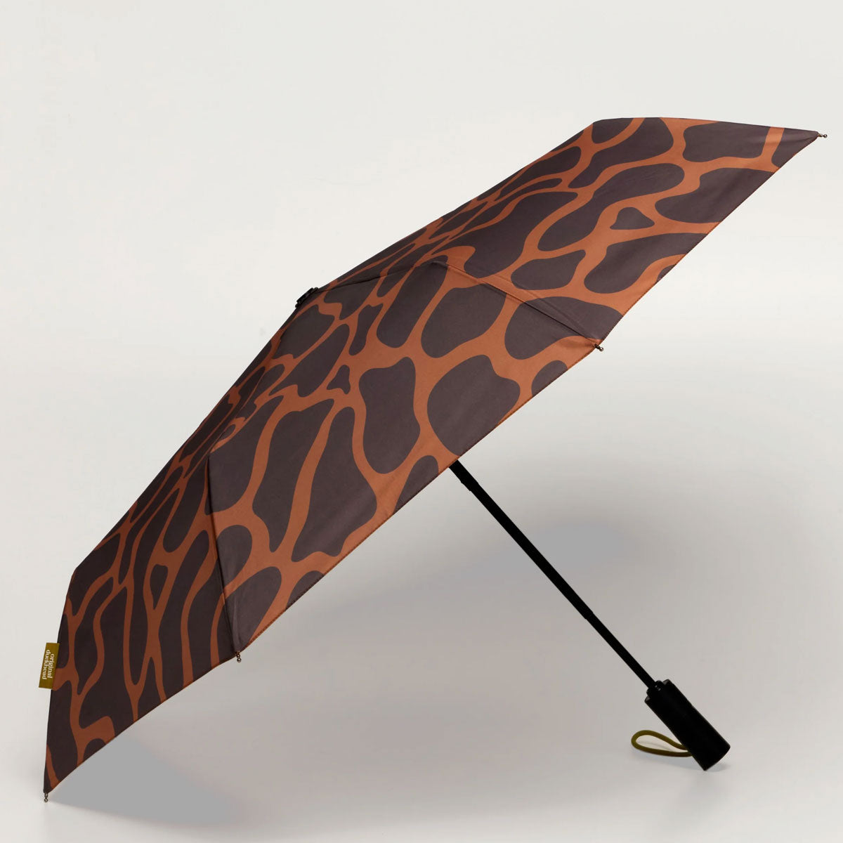 Coffee Ripples Compact Umbrella with Automatic Open-Close Function
