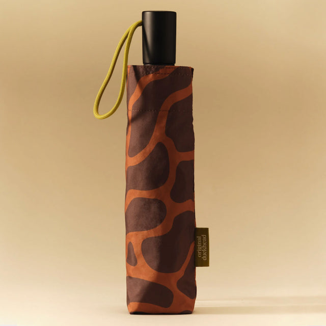 Coffee Ripples Compact Umbrella with Automatic Open-Close Function