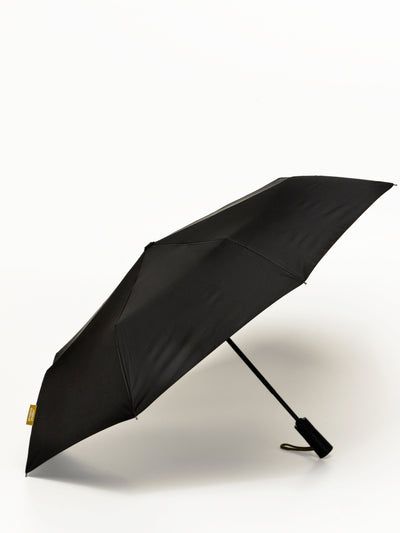 Black Daily Compact Umbrella with Automatic Open-Close Function